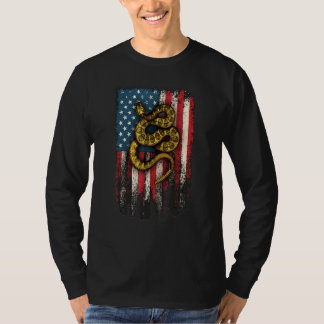 Camiseta América Flag com Rattlesnake
