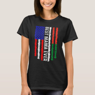 Camiseta América Flag Madagascar Melhor Mãe De Todos Os Ano