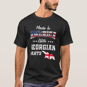 Camiseta América Georgiana Parts Georgia Mapa EUA Flag Ance