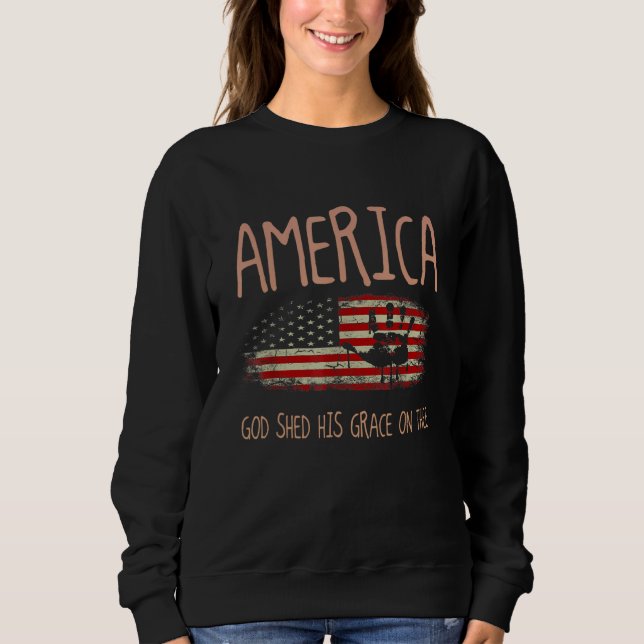 Camiseta America God Shed His Grace on Thee 4th of July Men (Frente)