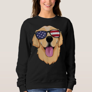 Camiseta America Golden Retriever 4th Of July For Men Boys