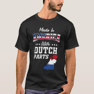 Camiseta América Holandesa Holanda Mapa das Bandeiras dos E