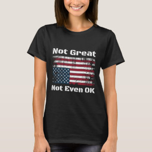 Camiseta América Não É Ótima Nem Mesmo Ok Americanos Resist