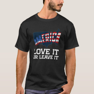 Camiseta América o ama ou o deixa orgulhoso e patriótico am