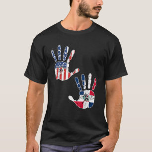 Camiseta América Ordenada - Bandeira de Impressão Manual da