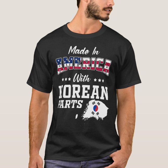 Camiseta América - Partes Coreanas - Mapa da Coreia do Sul  (Frente)