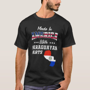 Camiseta América Partes Paraguaio Paraguai Mapa Bandeira EU