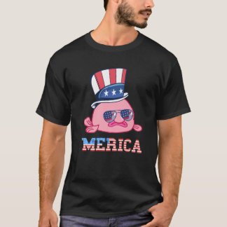 Camiseta América Patriótico Bambão Americano Bandeira Funny