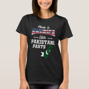 Camiseta América Peças Paquistanesas Mapa do Paquistão Band