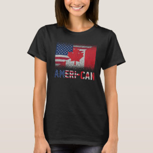 Camiseta América pode nos ensinar América Canadá bandeira c