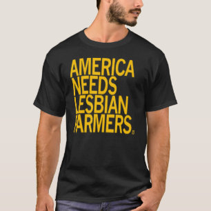 Camiseta América precisa de fazendeiros lésbicos Gay LGBT