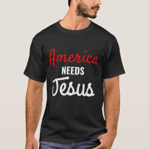 Camiseta América precisa de Jesus religioso