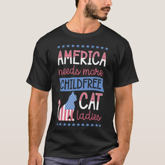 Camiseta América precisa de mais mulheres de gatos sem cria (Frente)