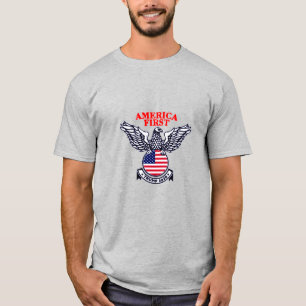 Camiseta América Primeiro Trump 2020