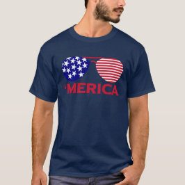 Camiseta América Red White — Óculos de sol azuis