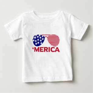 Camiseta América Red White — Óculos de sol azuis