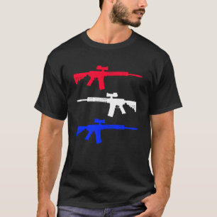 Camiseta America Rifles Conservative Gun Segunda Emenda L