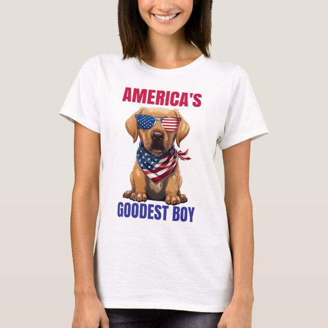 Camiseta America’s Goodest Labrador (Frente)