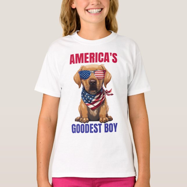 Camiseta America’s Goodest Labrador (Frente)