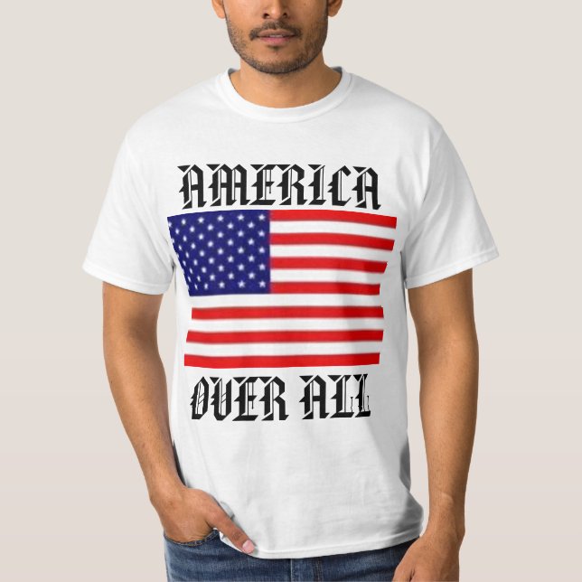 CAMISETA AMÉRICA SOBRE TUDO (Frente)