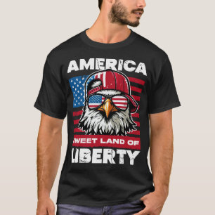 Camiseta América - Terra Doce da Águia da Liberdade