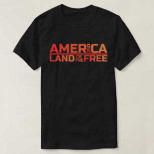 Camiseta América Terra dos Livres Patriótico
