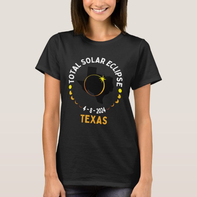 Camiseta America Totality 04 08 24 Total Solar Eclipse 2024 (Frente)