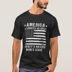 Camiseta América Um País Tão Grande Que Mesmo Os Seus Erros