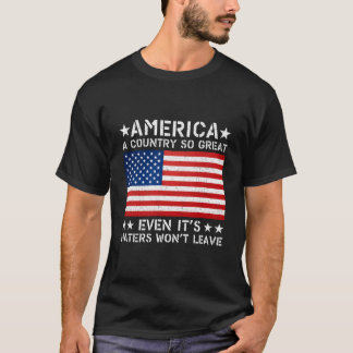 Camiseta América Um País Tão Grande Que Mesmo Os Seus Ers N
