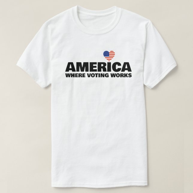 Camiseta America, Where Voting Works (Frente do Design)