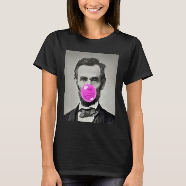 Camiseta American Abraham Lincoln Eyes Flag Country 1 (Frente)