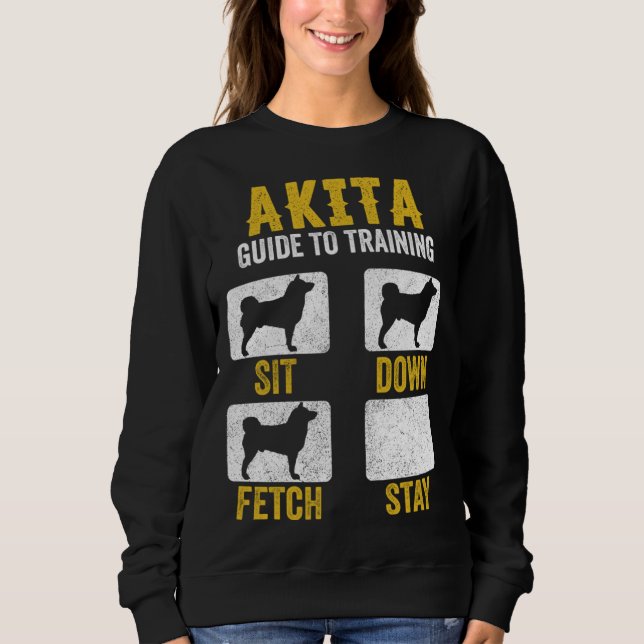 Camiseta American Akita Guide To Training  Dog Mom Dad (Frente)