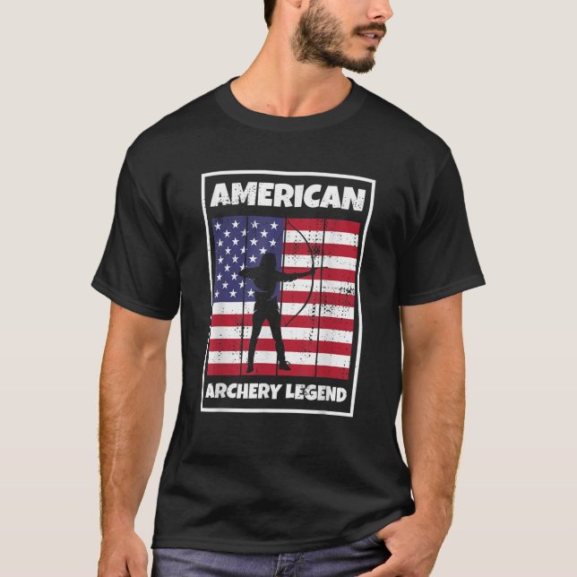 Camiseta American Archery Legend for Arco Hunting Archer EU (Frente)