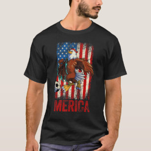 Camiseta American Bald Eagle 4 de julho Mulheres Homens Ame