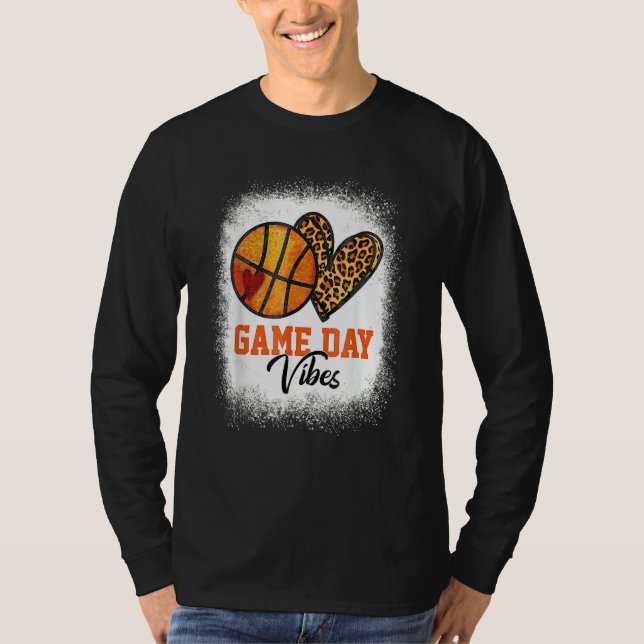 Camiseta American Basketball Game Day Vibes Basketball Mom (Frente)