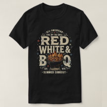 American BBQ Vermelho Branco Azul 4 de Julho