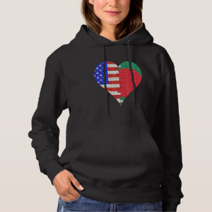 Camiseta American Bengali Flag Heart