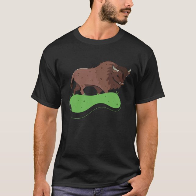 Camiseta American Bison I Wild Animal I Buffalo I Bison (Frente)