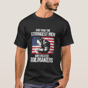 Camiseta American Boilakers Union Worker Strong Men U
