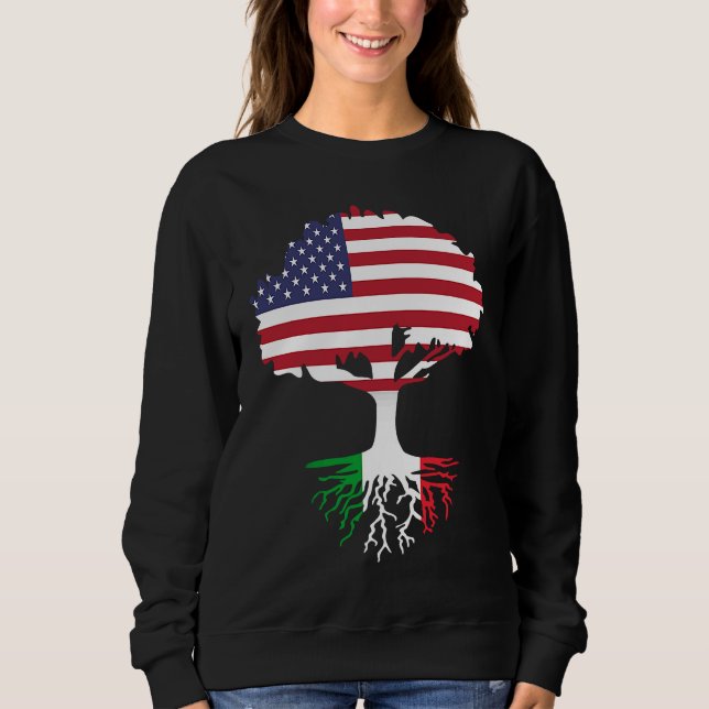 Camiseta American Born Italian Roots America Grown With Ita (Frente)