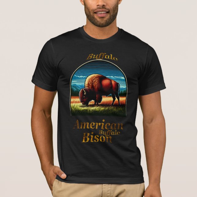 Camiseta American Buffalo Bison (Frente)