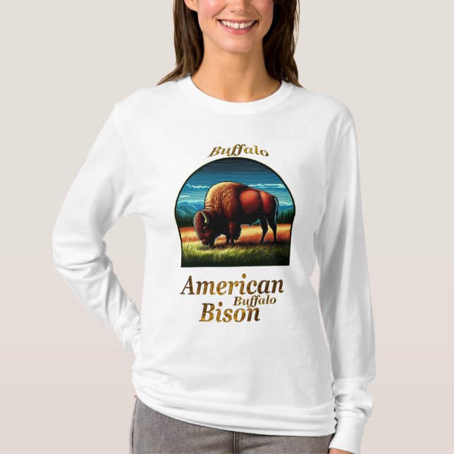 Camiseta American Buffalo Bison (Frente)