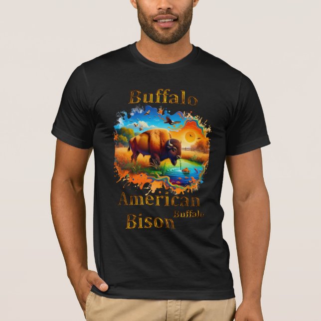 Camiseta American Buffalo Bison (Frente)