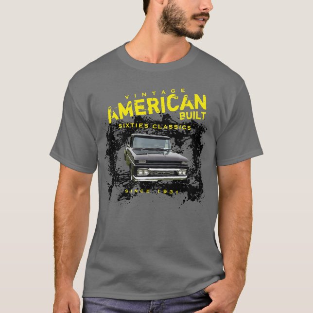 Camiseta American Build Sixties Classics Qualquer Nome e Da (Frente)