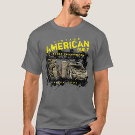 Camiseta American Built Classic Ironworks, qualquer nome e 