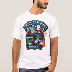 Camiseta American Built Muscle - Caricatura Clássica Do Mu