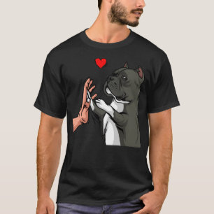 Camiseta American Bully ama Cachorro Bonito Mãe Meninas Eng