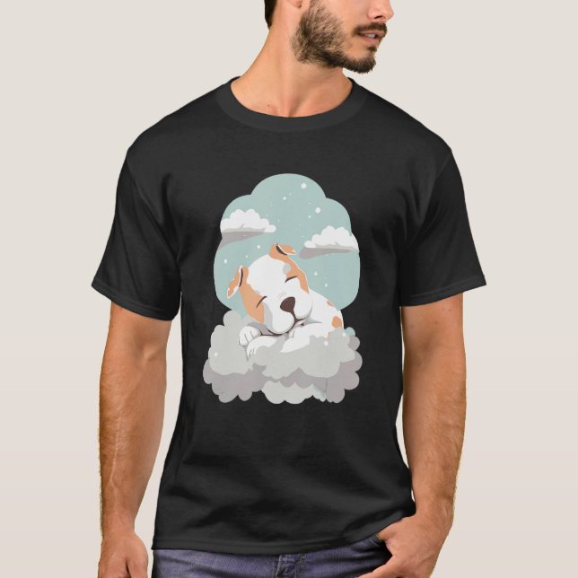 Camiseta American Bully Cuddle Shirt Clouds Dream (Frente)