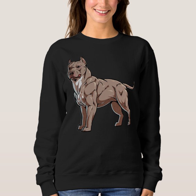 Camiseta American Bully Illustration American Pit Bull Terr (Frente)