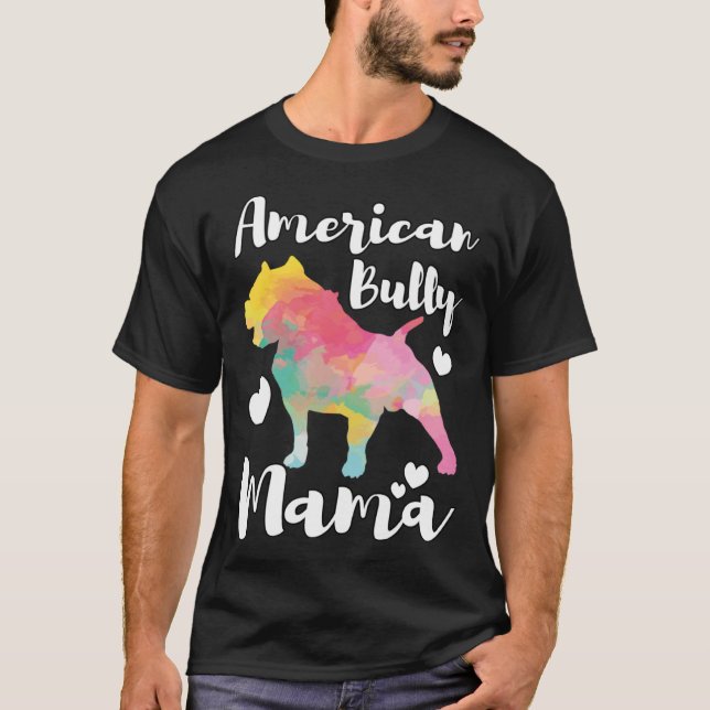 Camiseta American Bully Mama Bulldog Owner Mom (Frente)